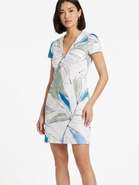 Milly Watercolour Abstract Mini Dress